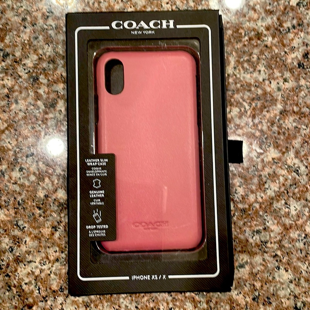 Coach Phone Case XS / X New .. color Rose original package.